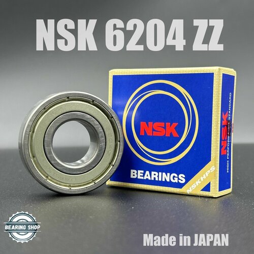 Подшипник NSK 6204 ZZ (80204) 20*47*14 Made in Japan