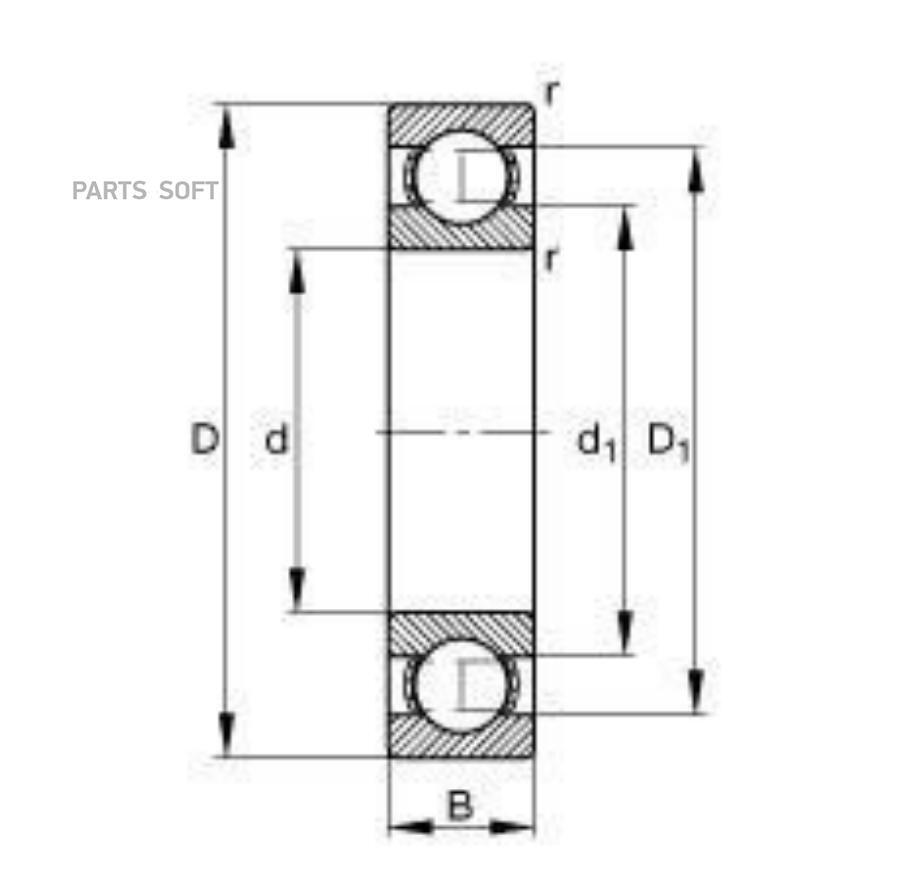 Подшипник 6222 Ddu Nsk 225014 91001-878-003 NSK 6222DDU