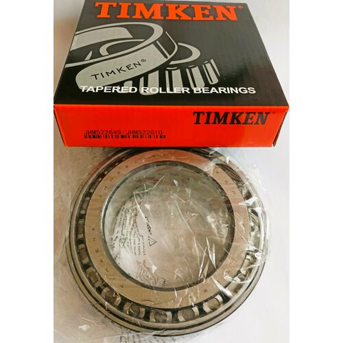 Подшипник JHM522649/JHM522610 TIMKEN однорядный конический роликовый (110х180х46)