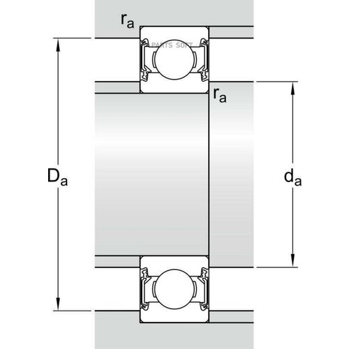 FAG 62032RSR FAG.6203.2RSR_подшипник генератора! 40x17x12 BOSCH \ 1шт