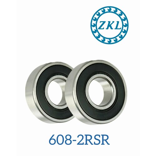 Подшипник ZKL 608-2RSH для самоката, скейтборда 2 шт. 8мм*22мм*7мм
