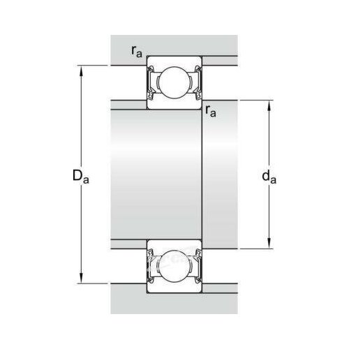 FAG 60002RSR FAG.6000.2RSR_подшипник генератора 10x26x8 \