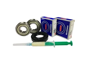 Ремкомплект бака стиральной машины (подшипники NSK 6204-ZZ, 6205-ZZ; сальник 30x52x10/12; смазка)