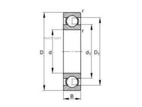 Подшипник 40/62/12, Шариковый Nsk арт. 6908-DDU NSK 6908DDU