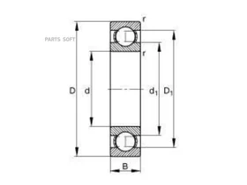 Подшипник 6222 Ddu Nsk 225014 91001-878-003 NSK 6222DDU