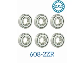 Подшипник ZKL 608-2ZR для самоката, скейтборда 6 шт. 8мм*22мм*7мм