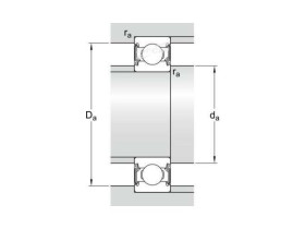 FAG 60082RSR FAG.6008.2RSR_подшипник шариковый генератора открытый 40x68x15 \