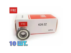 Комплект 10 шт. Подшипник 626-2Z (626-ZZ) (80026) FBJ Japan