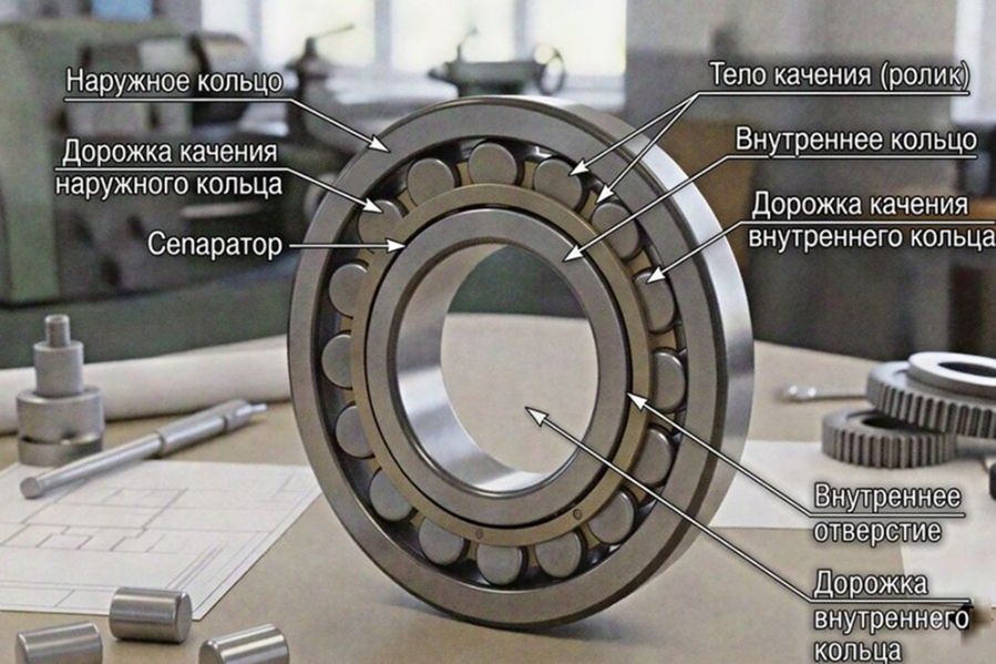 Роликовые подшипники качения: классификация, конструкция и применение